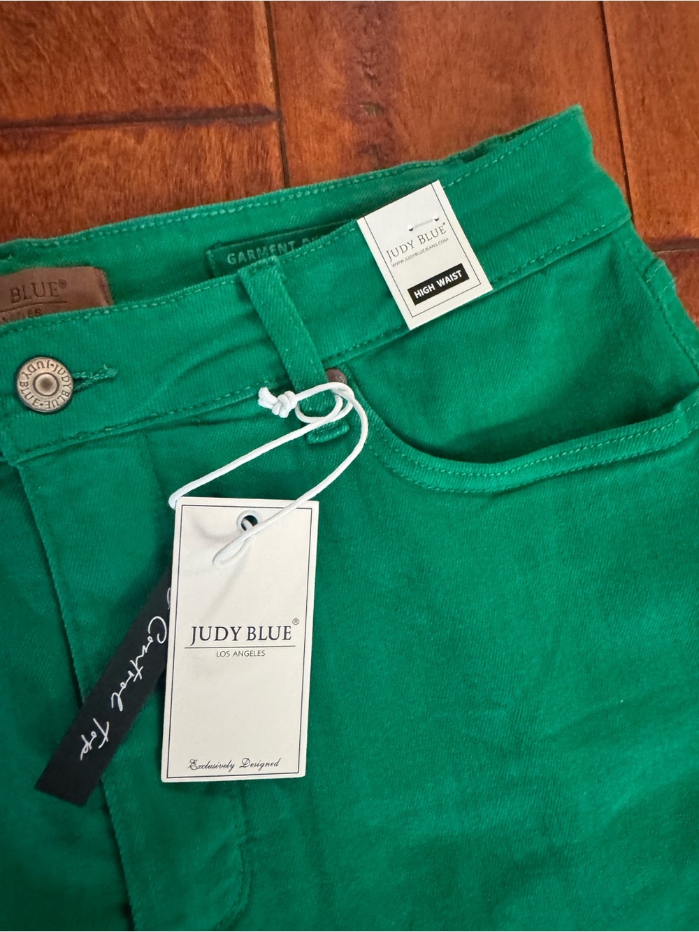 Judy Blue High Rise Jeans - Emerald Green